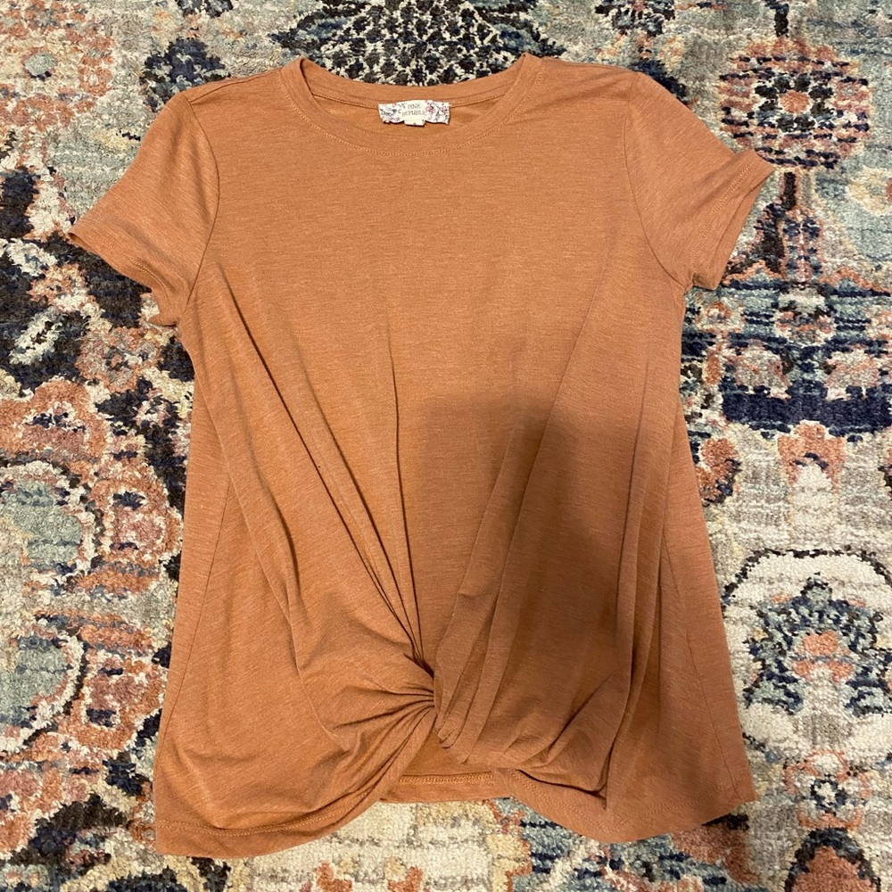 Size Small Pink Republic Casual Burnt Orange Shirt